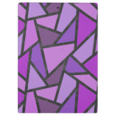 Scheluwen van paars gekleurd glas klembord (Achterkant)