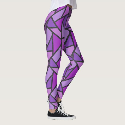 Scheluwen van paars gekleurd glas leggings (Rechts)
