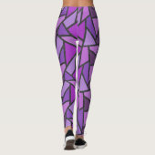 Scheluwen van paars gekleurd glas leggings (Achterkant)