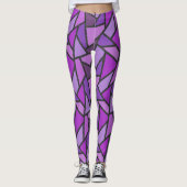 Scheluwen van paars gekleurd glas leggings (Voorkant)