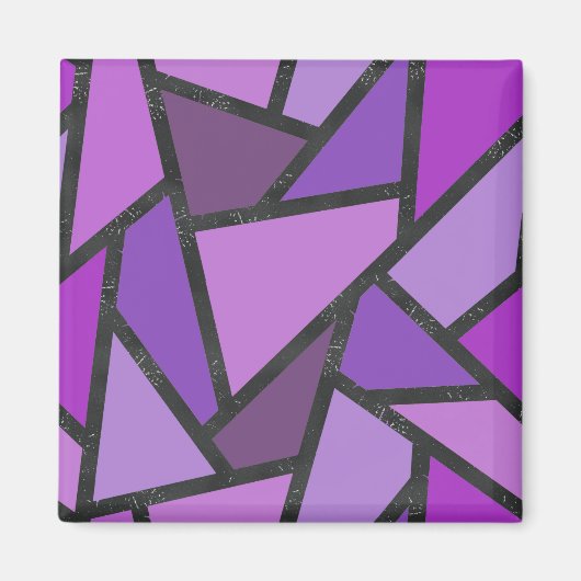 Scheluwen van paars gekleurd glas magneet (Voorkant)