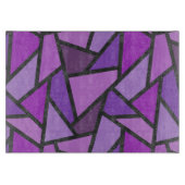 Scheluwen van paars gekleurd glas snijplank (Voorkant)