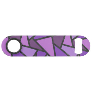 Scheluwen van paars gekleurd glas speed flessenopener