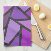 Scheluwen van paars gekleurd glas theedoek (Quarter Fold)
