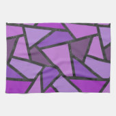 Scheluwen van paars gekleurd glas theedoek (Horizontaal)