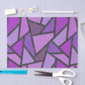 Scheluwen van paars gekleurd glas tissuepapier (Craft)