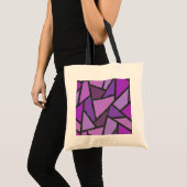 Scheluwen van paars gekleurd glas tote bag (Voorkant (product))