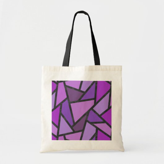 Scheluwen van paars gekleurd glas tote bag (Voorkant)