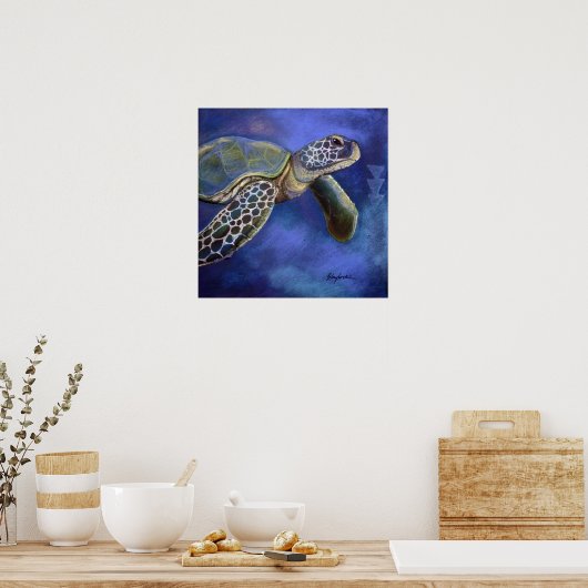 Scheluwschildpad Poster (Keuken)