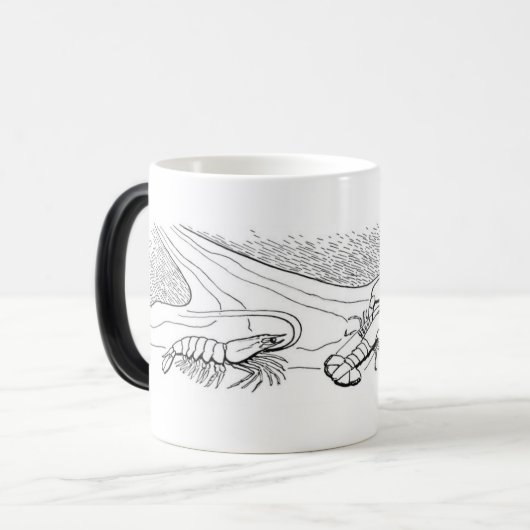 Schelvis magische mok (Voorkant links)