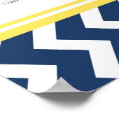 Schema 15 Tabel 150 Guest Blue Chevron Poster (Hoek)