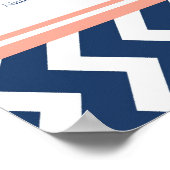 Schema 15 Tabel 150 Guest Blue Chevron Poster (Hoek)