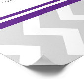 Schema 15 Tabel 150 Guest Plum Grey Chevron Poster (Hoek)