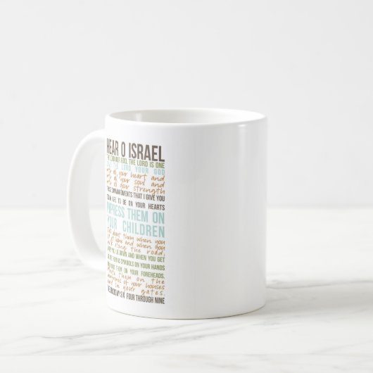 Schema gebed in het engels - koffiehuis mok (Voorkant links)