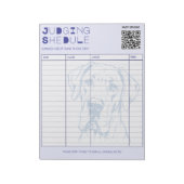 Schema Great Dane hondententoonstelling Notitieblok (Linkerzijde)