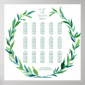 Schema Laurel Wreath Olive Leaf Branch Mod Poster (Voorkant)