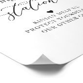 Schema Mauve Paarse Floral van Maskerstation reini Poster (Hoek)