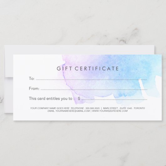 Schema met blauwe en Paarse verf (Achterkant)