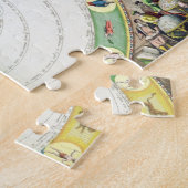 Schema met een beschrijving van de beweging van de legpuzzel (Zijkant)