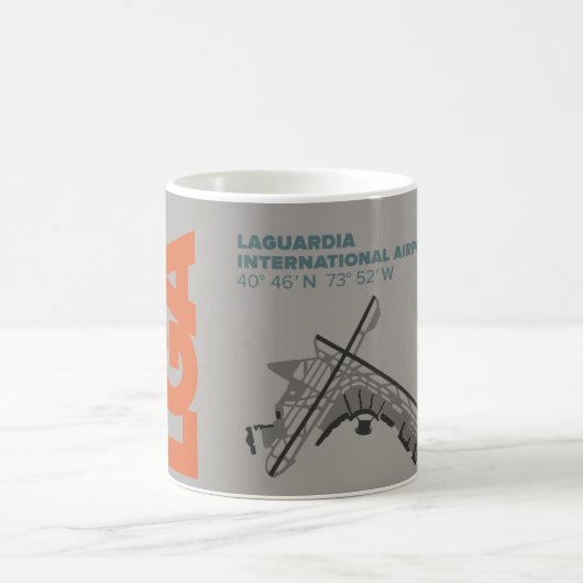 Schema-Mok LaGuardia Airport (LGA) Koffiemok (Center)