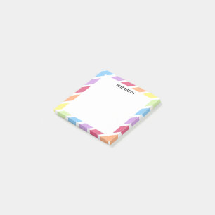 Schema: naam regenboogdiagonaal  personaliseren post-it® notes