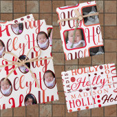 Schema rood op wit 4 Kerstmis Inpakpapier Vel