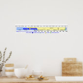 Schema van de chronologie van de joodse geschieden poster (Keuken)