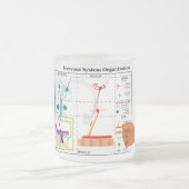 Schema van de fundamentele functies van het zenuws matglas koffiemok (Center)