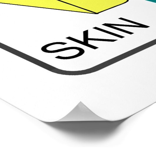 Schema van de fundamentele functies van het zenuws poster (Hoek)