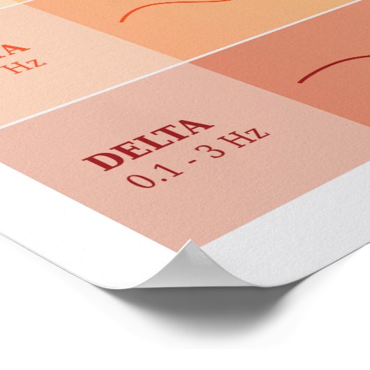 Schema van de menselijke breingolven - Poster van  (Hoek)