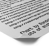 Schema van de stralingsdosis (op Randall Munroe) Poster (Hoek)