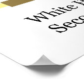 Schema van de tweede verdieping van het Witte Huis Poster (Hoek)