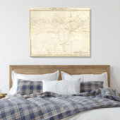 Schema van de Verenigde Staten Canvas Afdruk (Insitu (Slaapkamer))