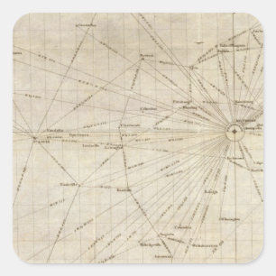 Schema van de Verenigde Staten Vierkante Sticker