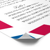 Schema van de vliegende gasten rond het vliegveld poster (Hoek)