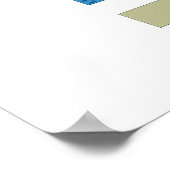 Schema van de wateractiviteit in een waterhoudende poster (Hoek)