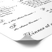 Schema van de zitplaats poster (Hoek)