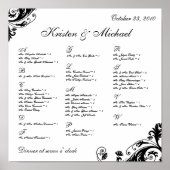 Schema van de zitplaats poster (Voorkant)