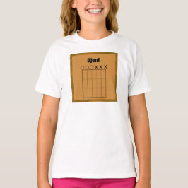 Schema van Djent Fret Board T-shirt