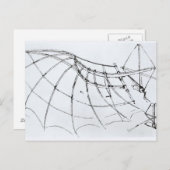 Schema van een mechanische vleugel briefkaart (Voorkant / Achterkant)