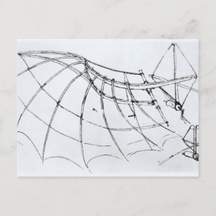 Schema van een mechanische vleugel briefkaart