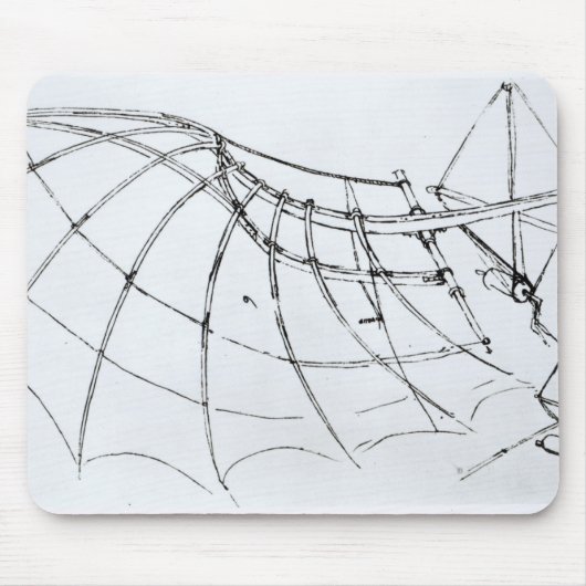 Schema van een mechanische vleugel muismat (Voorkant)