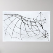 Schema van een mechanische vleugel poster (Voorkant)