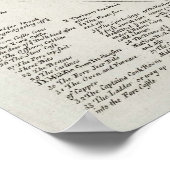 Schema van een oorlogsschip van 1728 Cyclopaedia Poster (Hoek)