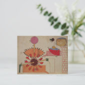 Schema van een systeem om water in een briefkaart (Staand voorkant)