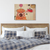 Schema van een systeem om water in een canvas afdruk (Insitu (Slaapkamer))