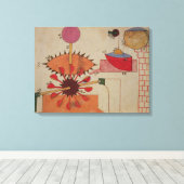 Schema van een systeem om water in een canvas afdruk (Insitu (Houten vloer))