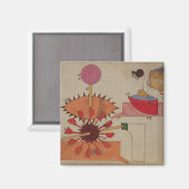 Schema van een systeem om water in een magneet (Voorkant / Achterkant)