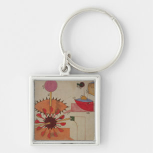 Schema van een systeem voor het pompen van water i sleutelhanger