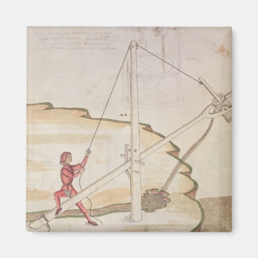 Schema van een watertoevoermethode magneet (Voorkant)